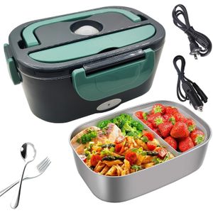 Electric Heating Lunch Box Stainless Steel Food Heater Container 300W 110V