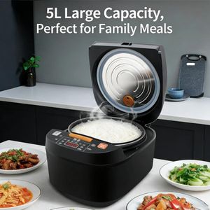 SILVER CREST 5L Large Capacity Electric Rice Cooker Fast Cooker Keep Warm