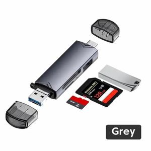 6 In 1 Multifunction USB 3.0 Card Reader U Disk TYPE-C/Usb/Tf/Sd Flash Drive Memory Card for Adapter Phone Laptop Computer