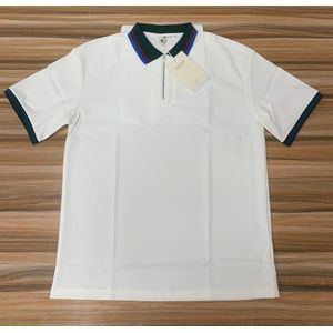 Men’s Ribbed Zip Shirt – White