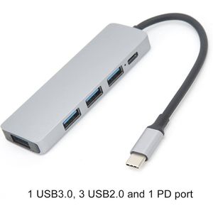 5-in-1 USB-C to HDTV (4K HDMI) + USB 3.0 Multiport Adapter Hub