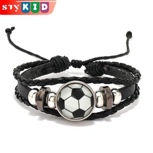 STY Children Soccer Bracelet Football-Themed Bracelet Adjustable Length Bracelets 6+ Yrs