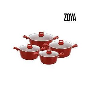 SQ Professional 4pc stockpot set-red