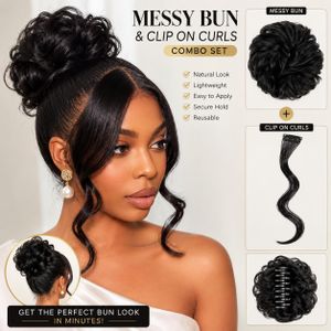 Women's Clip -On and Bun Set