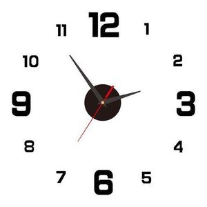 DIY Wall Clock 3D Mirror Stickers Large Wall Clock - Generic