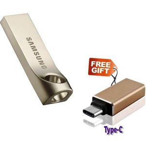 Samsung 3.0 USB Metallic Pendrive - 64GB - Silver + Free Type-C OTG Adapter