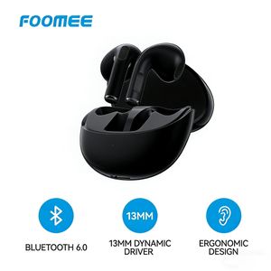 FOOMEE FT128 Bluetooth Earphones Bluetooth 6.0 and 13 mm Drivers with Super Bass