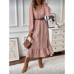 SHEIN Women Elegant Polka Dot Long sleeves