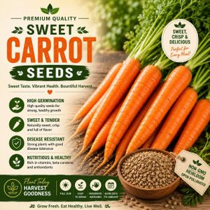Seeds ORGANIC SWEET CARROT SEED