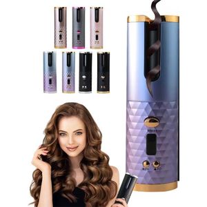 Professional Salon Automatic Rotating Mini USB Rechargeable Electric Cordless Hair Curler