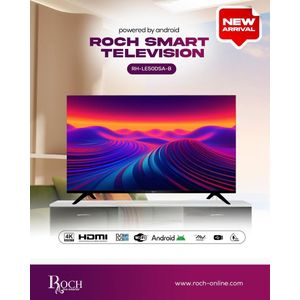 Roch  RH-LE50DSA-A Smart TV - 50" - HDMI - USB - Black