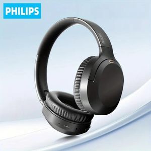 Philip TAH2120 60MS Low Latency, Stable Wireless Gaming Headphones for Gamers & Streamers - 2025 Responsive Wireless Headphones with Noise Cancellation, Type-C Charging, 1.5W Power, Condenser Mic & Semi-Open Back Design, Gaming Headphones