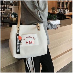 Canvas Bag Large Capacity Shopping Bag Women Mommy Tote Bag