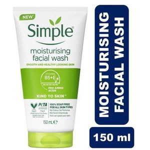 Simple Moisturising Facial Wash Kind To Skin - 150 ml- green