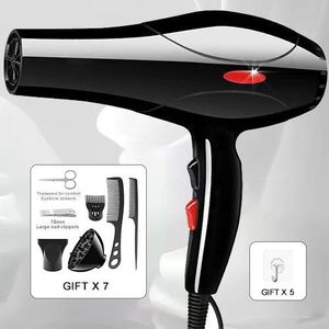 Kingnote 2200W Electric Hair Dryer Blow Dryer Hair Tools+ Nail Clipper Set 6 Gifts - Black