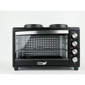German Plus 28L Electric Tabletop Cooker & Oven with Dual Hotplates