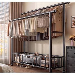 Mobile Clothe hanger-black