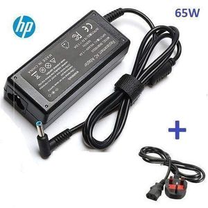 Replacement Small Blue Pin Adapter - 19.5V + Fused Power Cord - Black