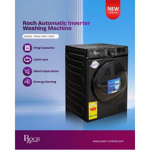 Roch RWM-06FL- B(B) Front Load Washing Machine - Black + 12 Months Warranty' - Silver