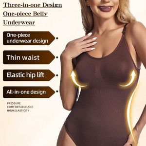 CALLIARA High-Stretch Seamless Cami Thong Shapewear Bodysuit, Targeted Tummy Control & Waist Sculpting, Adjustable Strap Invisible Shaper