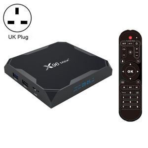 X96 max+ 4K Smart TV Box, UK Plug - Black