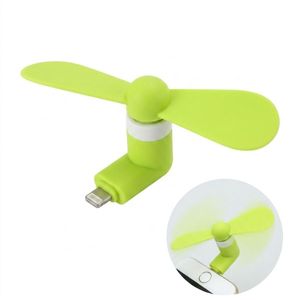 Portable OTG Mini Fan - Plugs Into IPhone Charging Port - Green