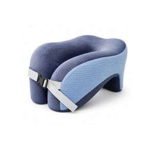 Multifunctional Travel Nap Pillow - Memory Foam Neck Support Cushion for Car, Office & Resting - Blue