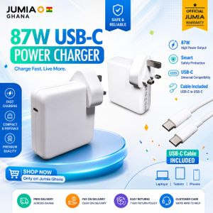 87W HIGH SPEED Charger For MacBook Pro & MacBook Air T-Tip Magnetic Adapter – Fast Charging Power Adapter White 