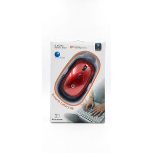 Hp 2.4GHz Wireless Optical Mouse with Micro-Receiver - Metallic Red