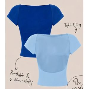 Top (2pc) backlesstop full body 