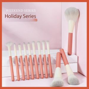 MATIHO 12pcs makeup brush set gift box, professional makeup foundation and eyeshadow brush set, synthetic brush, powder and blush blend, makeup tool set