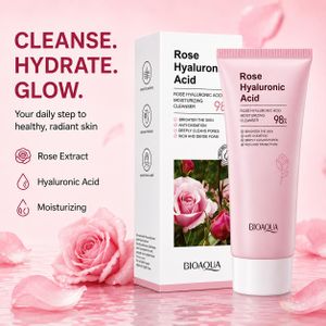 BIOAQUA  Rose Hyaluronic Acid Moisturizing Cleanser  – 100g