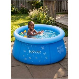 1137L Triple-Layer Quick-Set Swimming Pool with Inflatable Ring (180 x 73)cm