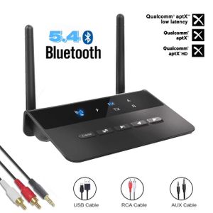 5.4 Tr-ansmitter Receiver Aptx LL Low Latency Wireless Audio Adapter 3.5Mm AUX RCA Jack