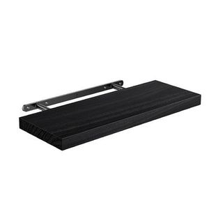 1 Pcs Wooden Style Floating Shelves Wall Hanger for Bathroom Living Room Home Office Used for Home Storage Design Sorting - Black