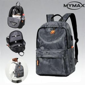 Men's PU Backpack - Gray