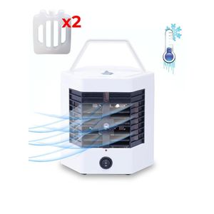 160ml USB Powered 2 Power Options Arctic Cool Ultra-Pro Home & Office Portable Air Conditioner With Two 200ml Water Containers (L6 x W6.7 x H6.7)inch