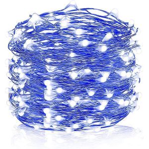 Blue 5m/16ft Led Fairy Lights Battery Powered Starry Fairy Lights Decoration For Wedding Parties Centerpiece 