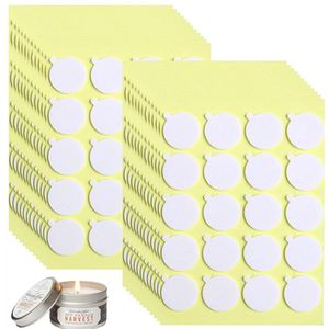 200pcs DIY Candle Wick Foam Stickers Double-sided for Candle Making Sticker