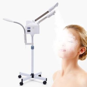 3 in 1 Facial Steamer Vapozone Ozone Steamer with Magnifying Glass, Hot and Cold Nozzle - White