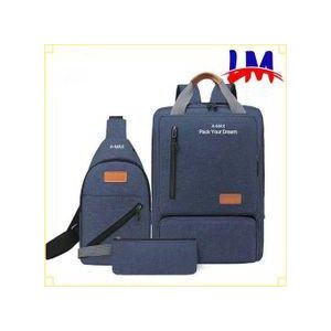 LM 3 In 1 Laptop Backpack Set - Blue