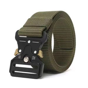Jeep Spirit  Heavy Duty Tactical Nylon Belt – Quick Release Metal Buckle – Army Green