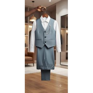 Kids Corner Boy 4Pcs Suit-Ligh Blue