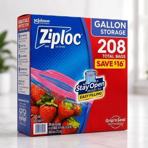 Sc Johnson Ziploc Seal top Bag - 208 Bags