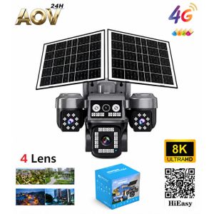 4 Lens 4G Solar Security Camera