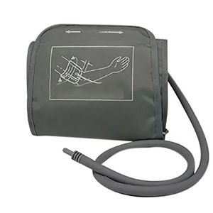 1pc_ Quality CUF-LA42 Professional Digital Large Adult Blood Pressure Cuff (22–42cm)+ Multi-Connector Set - Dark Grey 