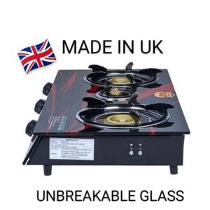 3 Burner-Automatic Ignition Professional Quality - Black