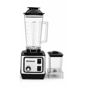 Morgan "Morgan" Electronics 2-in-1 Heavy Duty Electric Blender & Grinder - BD-2255 - 2.5L - 8500W - Silver/Black