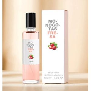 Monogotas Fresa Eau de Parfum - 100ml Sweet Long Lasting Strawberry Fragrance - 100ml
