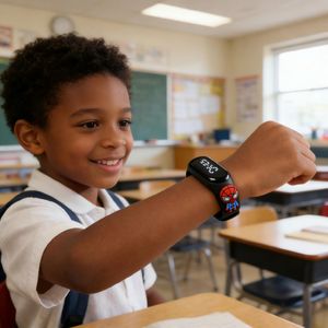 Kids LED Watch Spider-Man Design, Adjustable Silicone Strap Digital Wristband for Boys 3-10 Years Old, Cute Cartoon Character Sports Watch